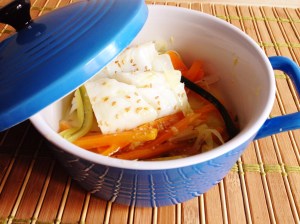 Bacallà a la papillote