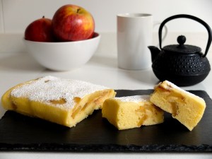 pastís de poma al microones